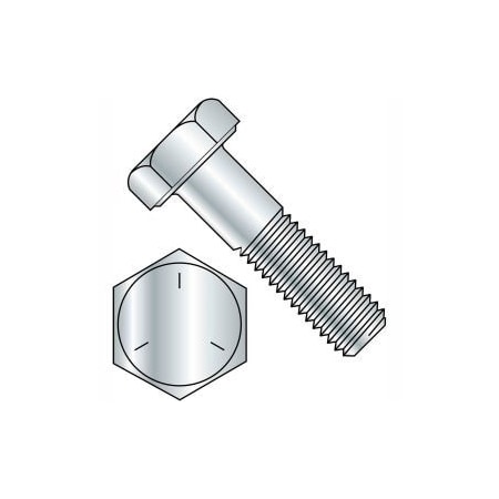 Brighton-Best Grade 5, 1/4"-20 Hex Head Cap Screw, Zinc Plated Steel, 1 in L 457010